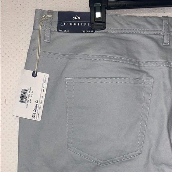 Men's 5-Pocket Fish Hippie Khaki Pants - Picture 3 of 9